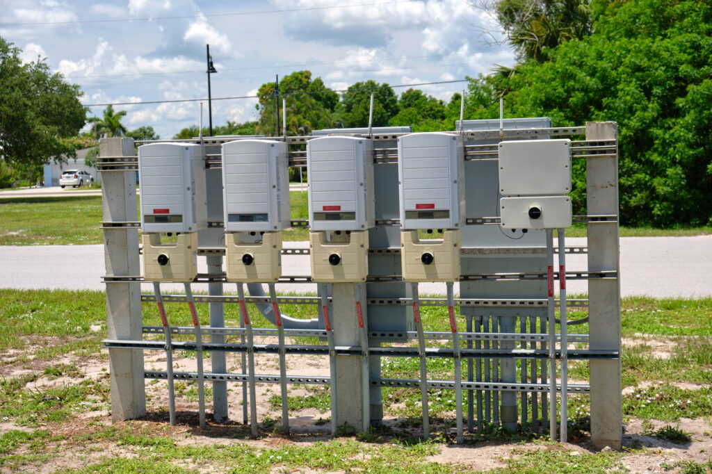 Inverters to transform direct current prodused by solar photovoltaic panels